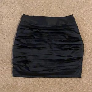 EXPRESS Black Ruched Skirt
